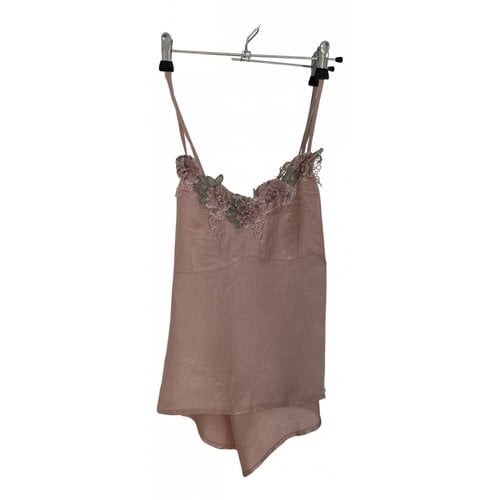 Pre-owned Vila Silk Camisole In Pink