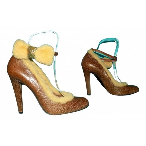 Pre-owned Sonia Rykiel Leather Heels In Brown