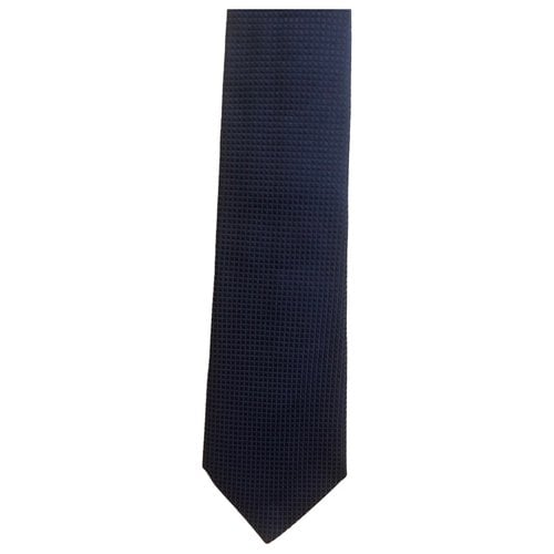 Pre-owned Emporio Armani Silk Tie In Black