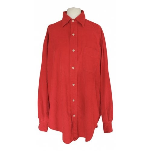 Pre-owned Hartford Velvet Shirt In Red