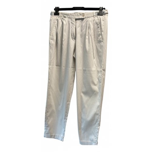 Pre-owned Paul Smith Straight Pants In Ecru