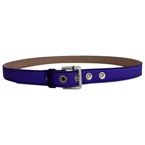 Pre-owned Dolce & Gabbana Cloth Belt In Purple