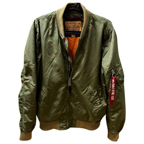 Pre-owned Alpha Industries Jacket In Khaki