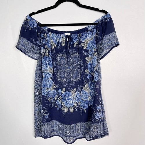 Pre-owned Joie Silk Blouse In Blue