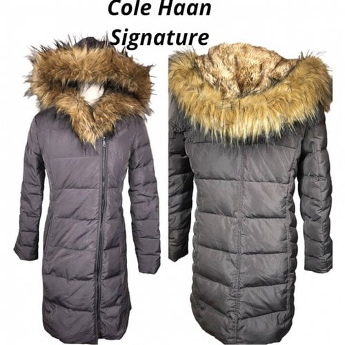 Pre-owned Cole Haan Faux Fur Puffer In Other