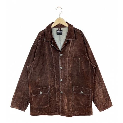 Pre-owned Kansai Yamamoto Coat In Brown