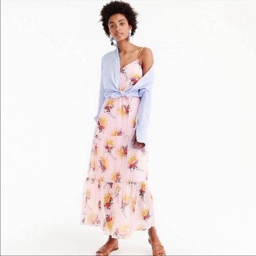 Pre-owned Jcrew Maxi Dress In Pink