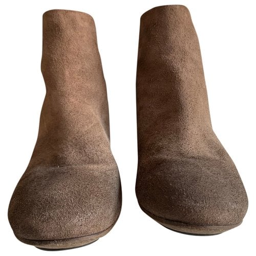 Pre-owned Marsèll Ankle Boots In Beige