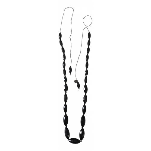 Pre-owned Emporio Armani Long Necklace In Black