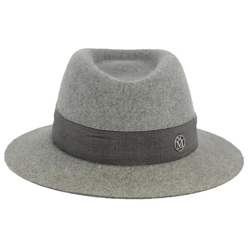 Pre-owned Maison Michel Wool Hat In Grey