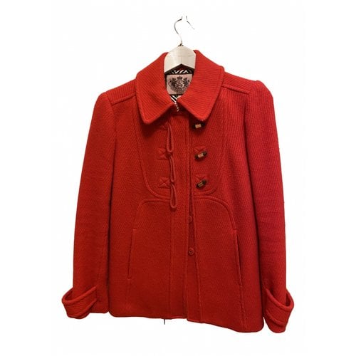 Pre-owned Juicy Couture Wool Coat In Red