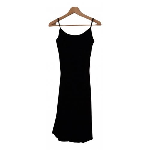 Pre-owned Patrizia Pepe Velvet Mid-length Dress In Black