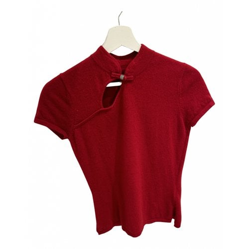 Pre-owned Shanghai Tang Cashmere Jumper In Red