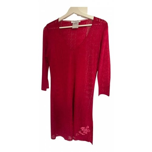 Pre-owned Dior Mid-length Dress In Red