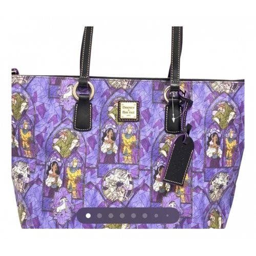 Pre-owned Dooney & Bourke Leather Handbag In Purple