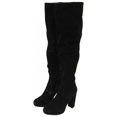 Pre-owned Steve Madden Boots In Black