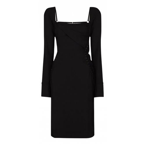 Pre-owned Jacquemus Wool Dress In Black