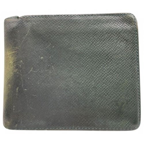 Pre-owned Louis Vuitton Leather Wallet In Green