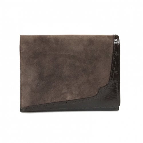 Pre-owned Bally Clutch Bag In Brown