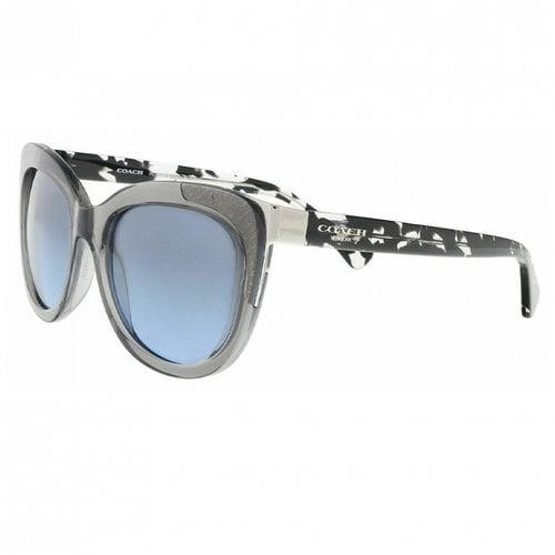 Pre-owned Coach Aviator Sunglasses In Silver