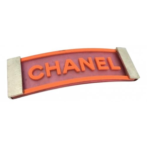 Pre-owned Chanel Hair Accessory In Orange