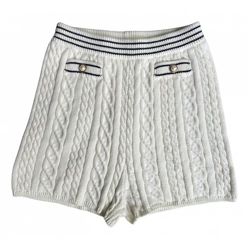Pre-owned Alessandra Rich Shorts In White