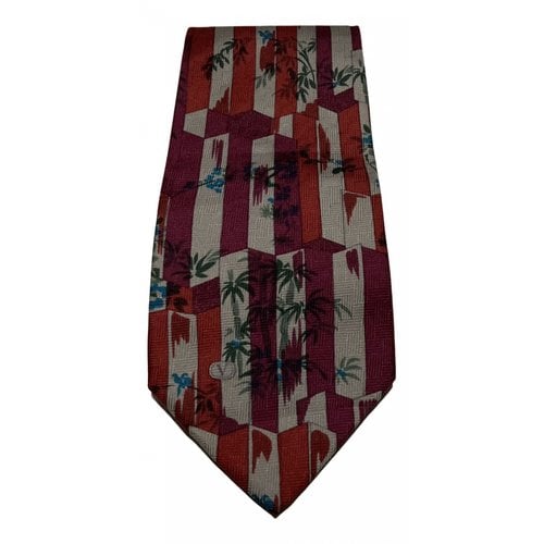 Pre-owned Valentino Garavani Silk Tie In Red