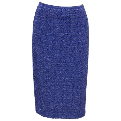 Pre-owned St John Mid-length Skirt In Blue
