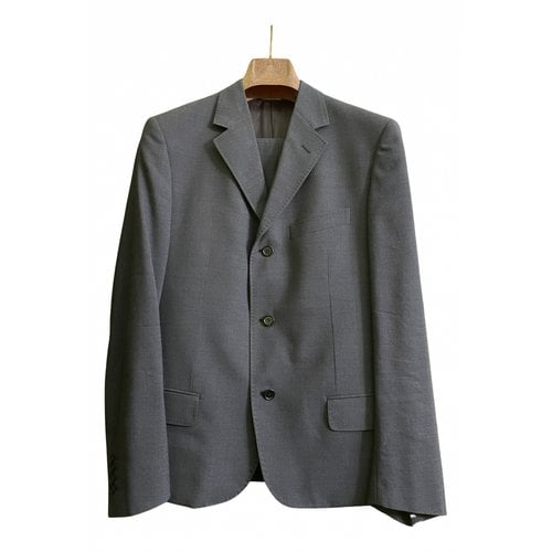 Pre-owned Alexander Mcqueen Wool Suit In Grey