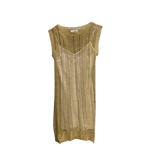 Pre-owned Alberto Biani Mid-length Dress In Gold