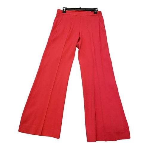 Pre-owned Oscar De La Renta Large Pants In Pink