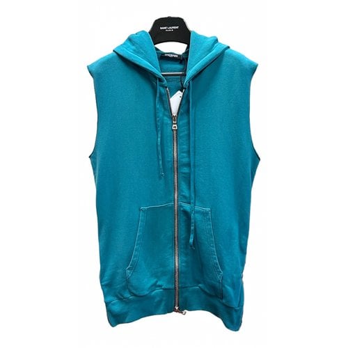 Pre-owned Balmain Vest In Turquoise