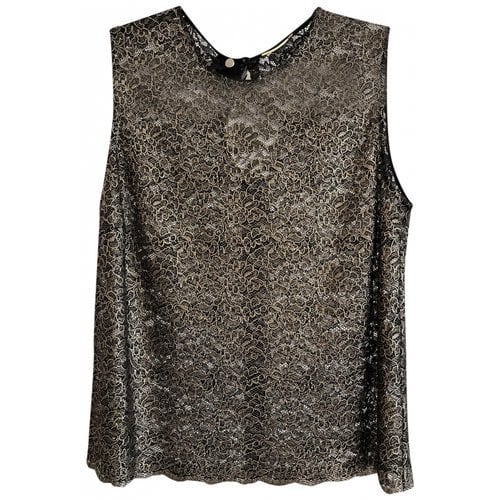 Pre-owned Saint Laurent Lace Blouse In Anthracite