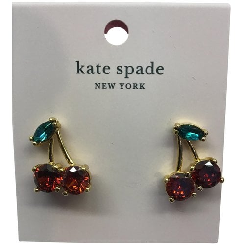 Pre-owned Kate Spade Earrings In Red