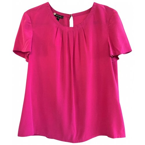 Pre-owned Escada Silk Blouse In Pink