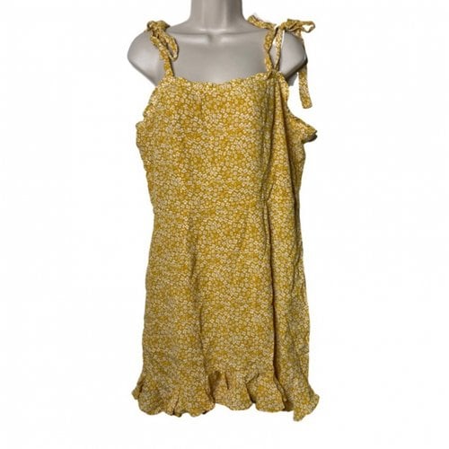 Pre-owned Bardot Mini Dress In Gold