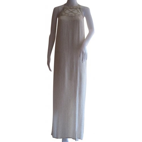 Pre-owned Alice And Olivia Linen Maxi Dress In Other