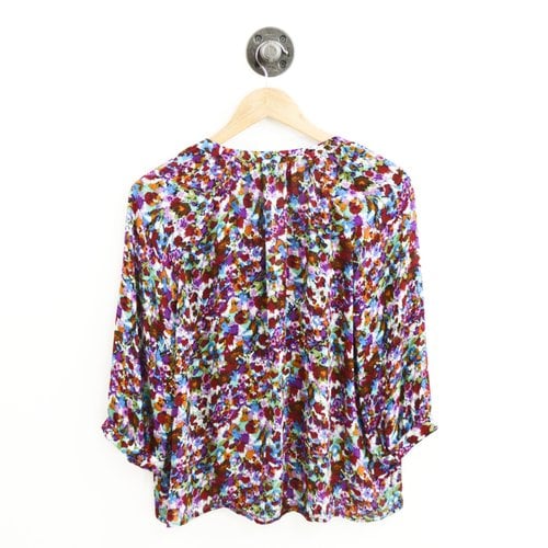 Pre-owned Joie Silk Blouse In Multicolour