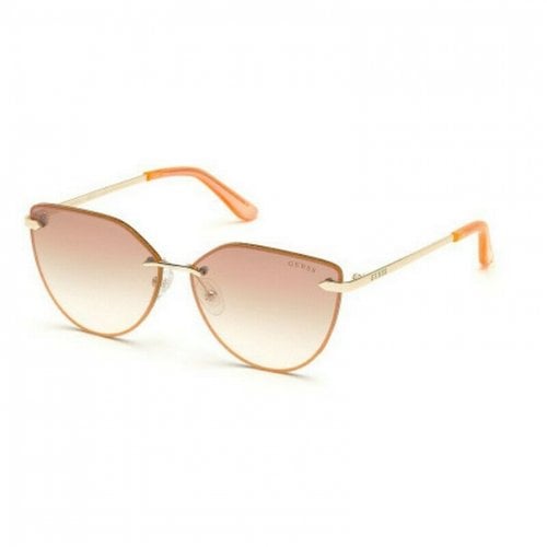 Pre-owned Guess Sunglasses In Gold