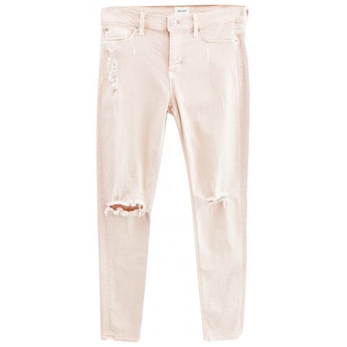 Pre-owned Hudson Slim Jeans In Pink