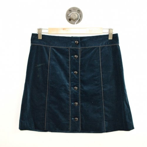 Pre-owned Veronica Beard Mini Skirt In Blue