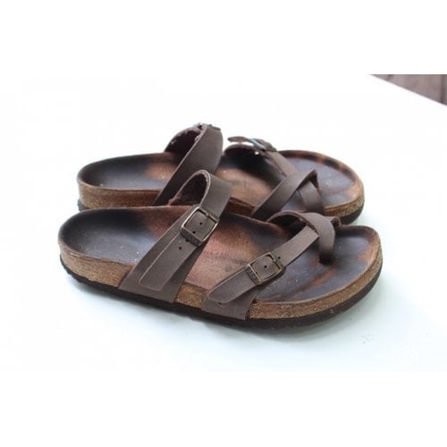 Pre-owned Birkenstock Sandals In Brown