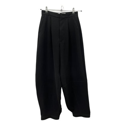 Pre-owned Loewe Carot Pants In Black