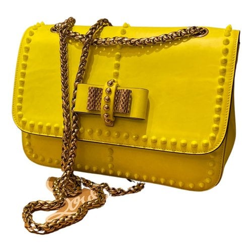 Pre-owned Christian Louboutin Cloth Bag In Yellow