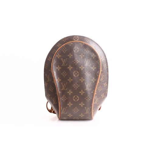 Pre-owned Louis Vuitton Drouot Cloth Backpack In Brown