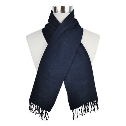 Pre-owned Givenchy Wool Scarf In Blue