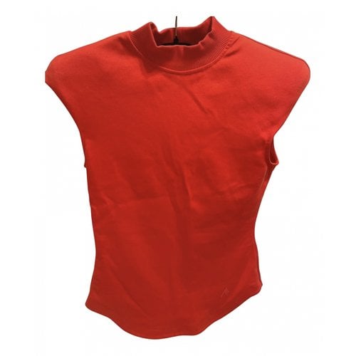 Pre-owned Attico Sweatshirt In Red
