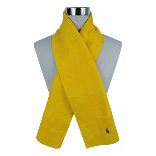 Pre-owned Polo Ralph Lauren Scarf In Yellow