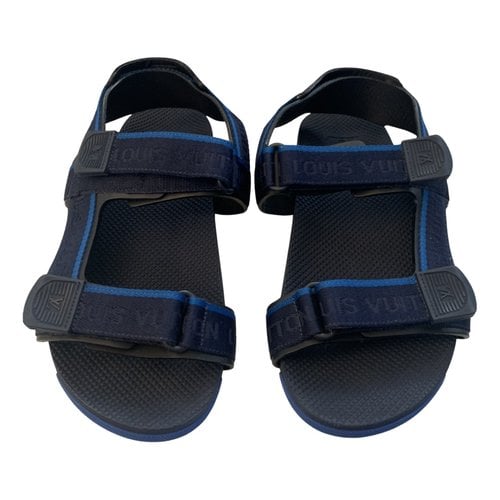 Pre-owned Louis Vuitton Sandals In Blue