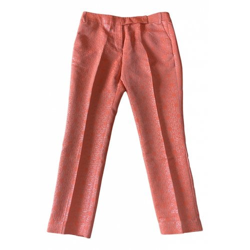Pre-owned Tibi Carot Pants In Metallic